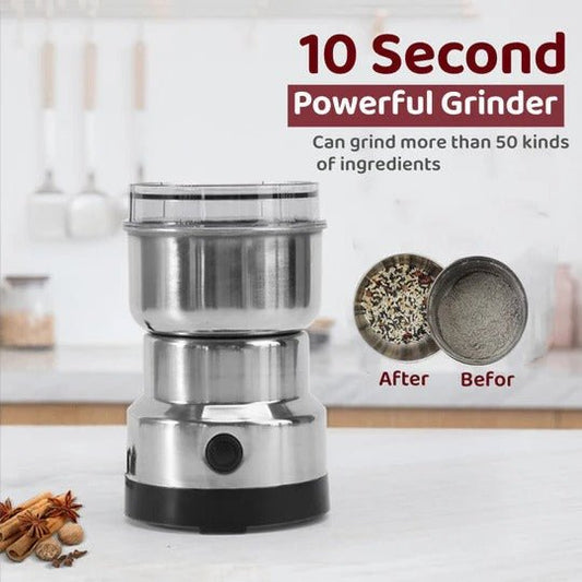 RAF Electric Coffee & Spice Grinder 300W | 4 Blades Steel Masala Crusher - Mazmart.pk