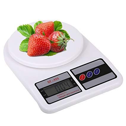 Best Imported Digital Food Kitchen Scale SF - 400 | LCD Display, Grams & Ounces - Mazmart