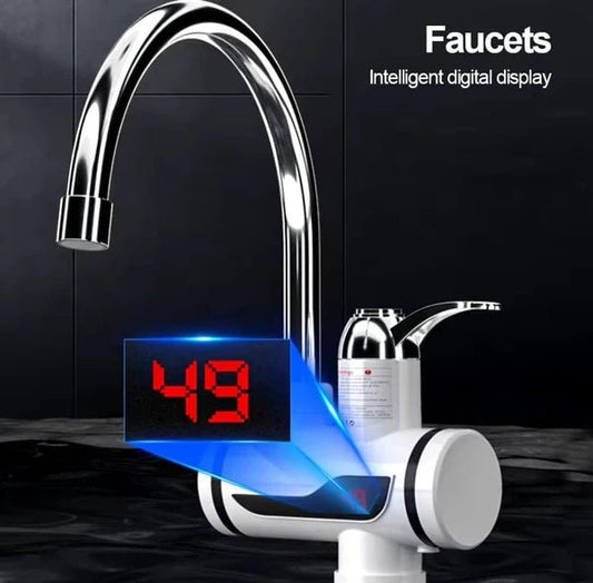 Instant 360 Electric Water Heating Tap | Kitchen & Bathroom Fast Hot Water Faucet - Mazmart