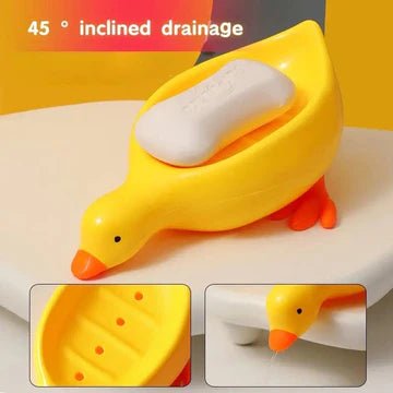 Little Duck Soap Holder | Cute Soap Drying Rack for Kitchen & Bathroom - Mazmart