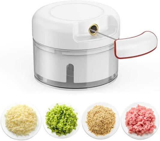 Mini Powerful Meat Grinder | Hand - Powered Food Chopper, Mincer & Mixer - Mazmart