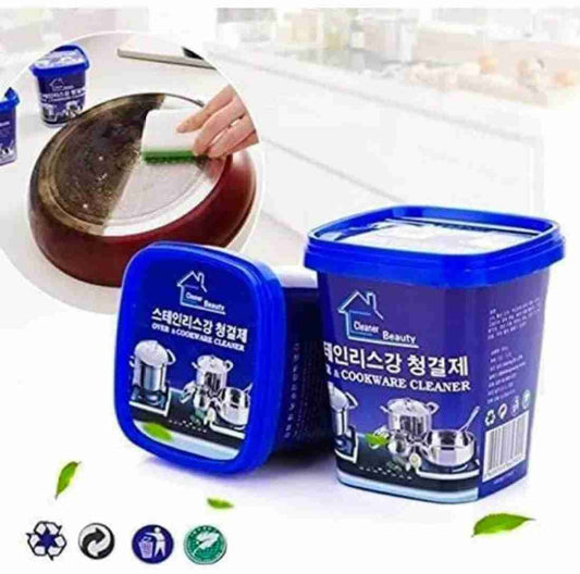 Stubborn Stains Cookware Cleaner | Kitchen Washing Pot Dish Bottom | Cleaning Paste 500gm - Mazmart